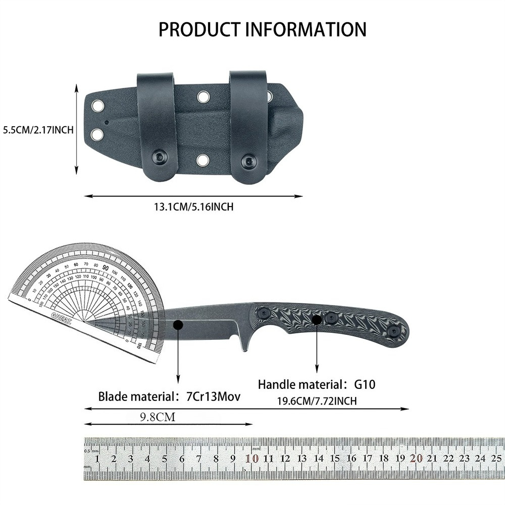 Edc Carry Fixed Blade Knife - Ножи с фиксированным клинком Full Tang,