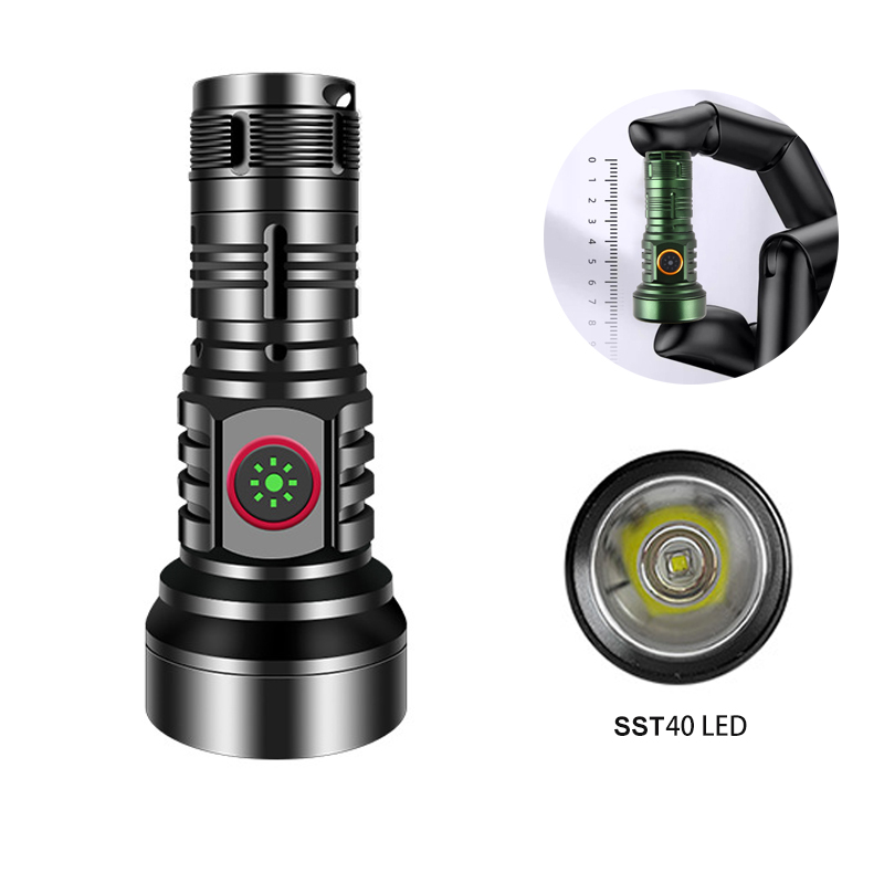 Edc Day Carry - Фонарик SST40, USB Type-C, аккумуляторный, высокомощный,