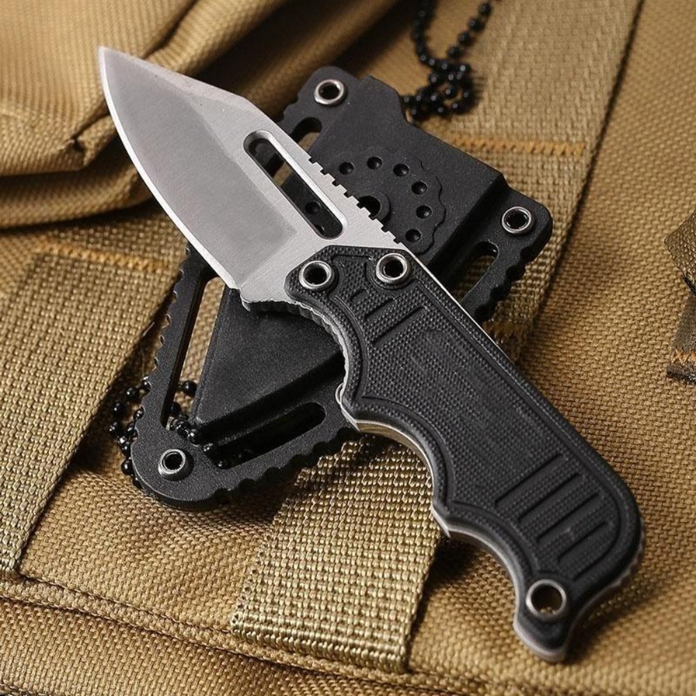 Edc Carry Fixed Blade Knife - Портативный нож для шеи с ножнами