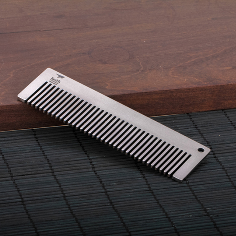 Comb Pocket Titanium - Титановая дорожная расческа Keith для мужчин,