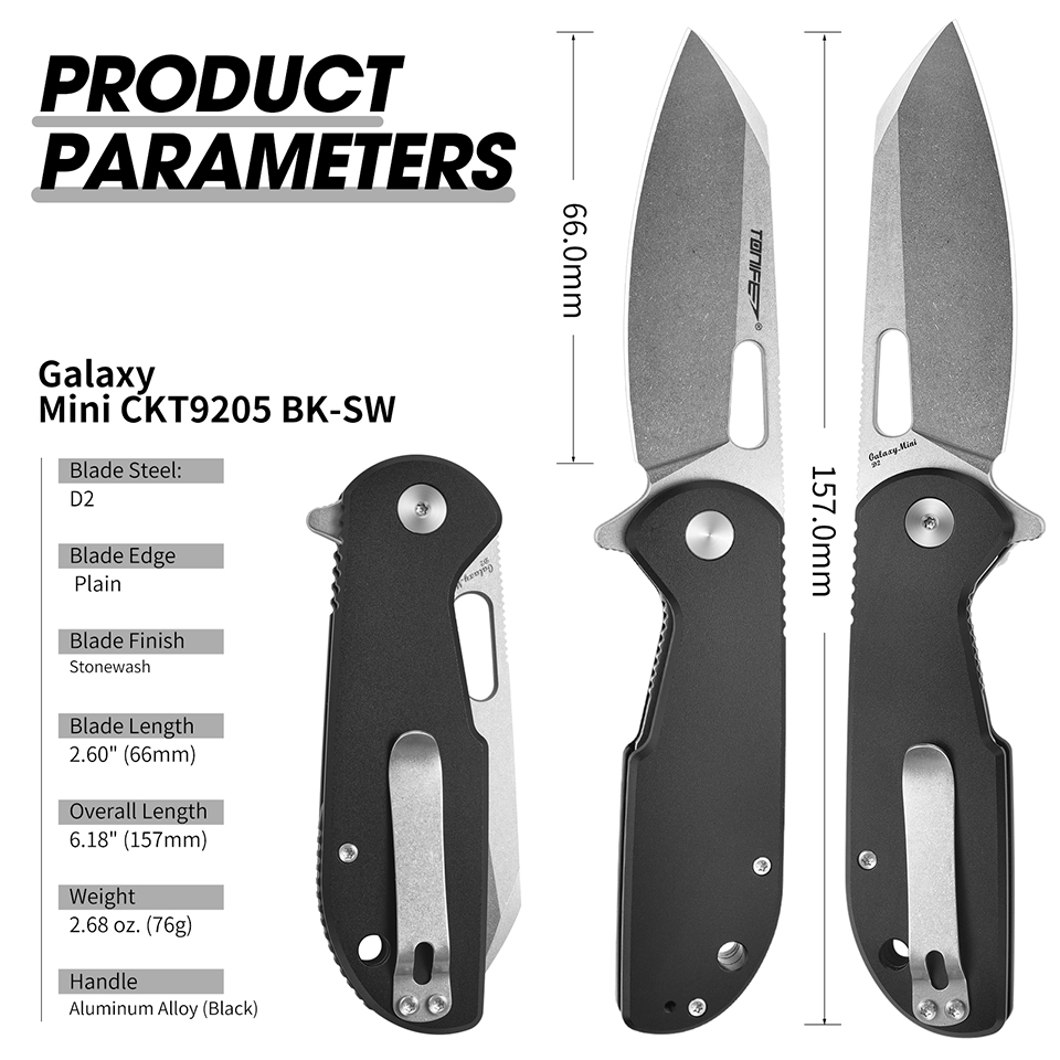 Edc Concealed Carry Knife - Складной нож TONIFE Galaxy Mini CKT9205