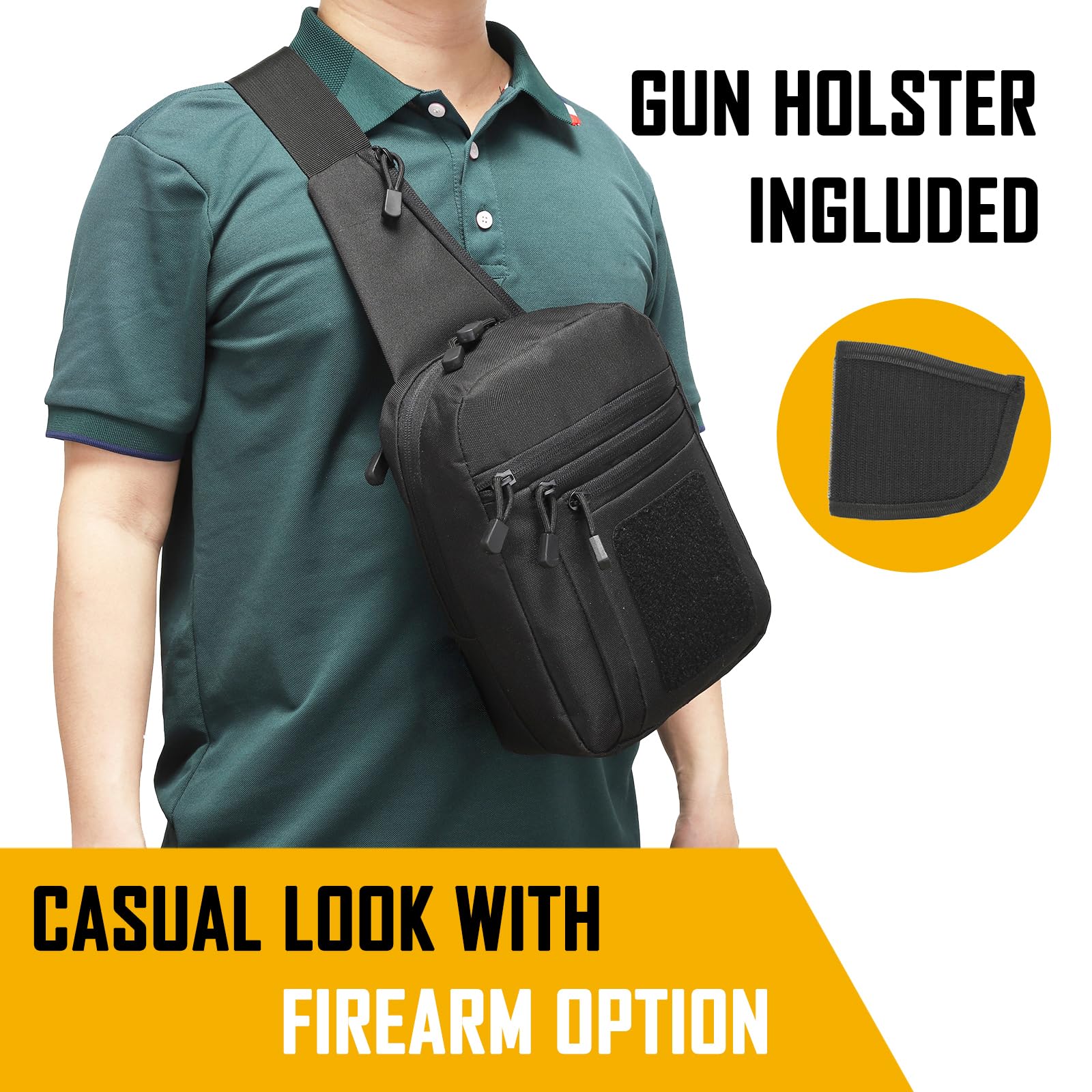 Edc Carry Handgun - Мужская сумка через плечо для скрытого
