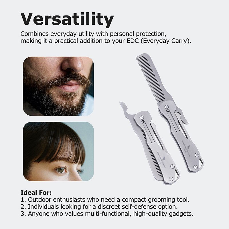 Складная титановая расческа дл – обзор и цена Comb Pocket Titanium