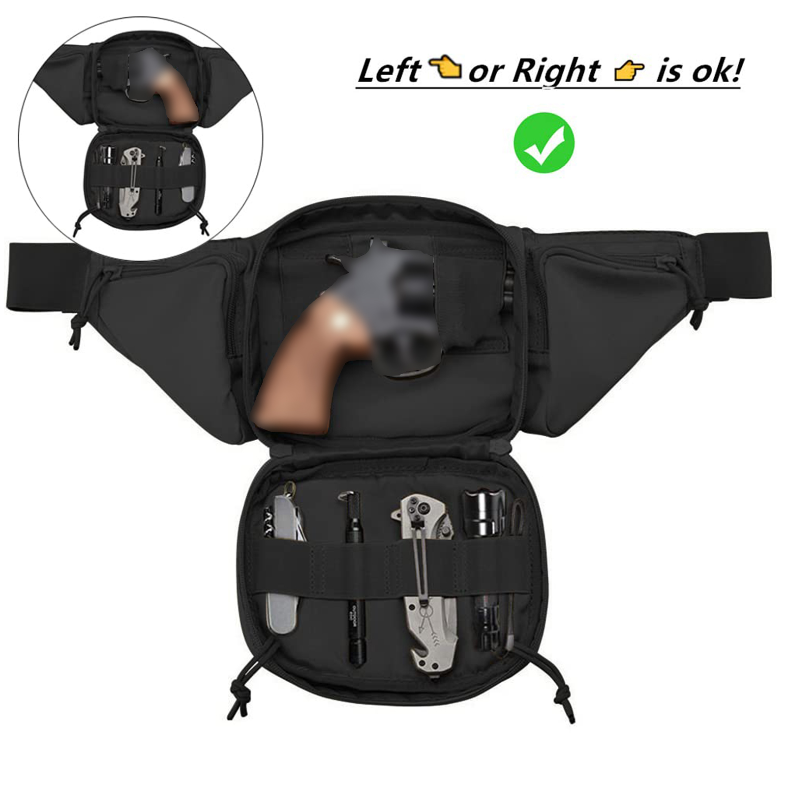 Тактическая поясная сумка-кобу – обзор и цена Edc Carry Bag For Pistol
